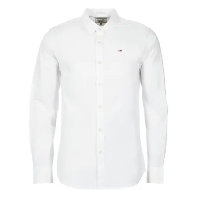 Tommy Jeans TJM ORIGINAL STRETCH SHIRT Hosszú ujjú ingek Fehér