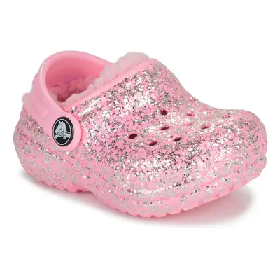 Crocs Classic Lined Glitter Clog T Klumpák Rózsaszín