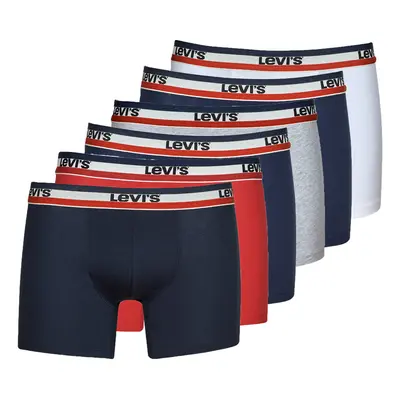 Levis LOGO BRIEF PACK X6 Boxerek Sokszínű