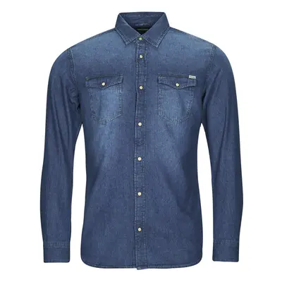 Jack & Jones JJESHERIDAN SHIRT L/S Hosszú ujjú ingek Kék