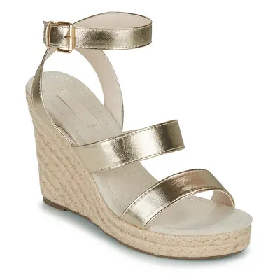 Only ONLAMELIA-16 WEDGE SANDAL FOIL Szandálok / Saruk Arany