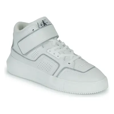 Calvin Klein Jeans CHUNKY CUPSOLE LACEUP MID M Magas szárú edzőcipők Fehér