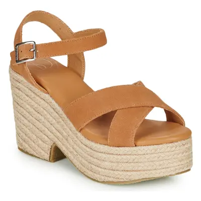 Superdry HIGH ESPADRILLE SANDAL Szandálok / Saruk Barna