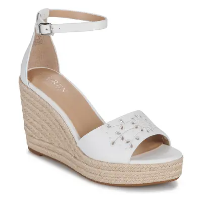 Lauren Ralph Lauren HAANA-ESPADRILLES-WEDGE Szandálok / Saruk Fehér