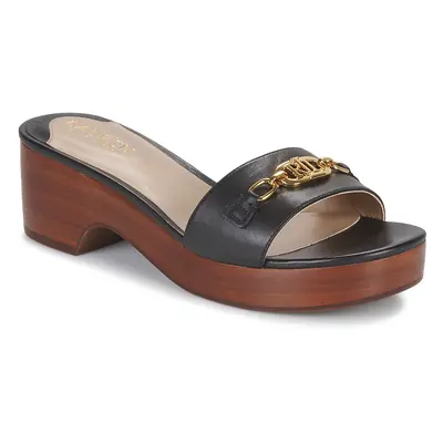 Lauren Ralph Lauren ROXANNE-SANDALS-FLAT SANDAL Papucsok Fekete