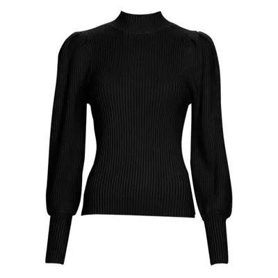 Only ONLKATIA L/S HIGHNECK PULLOVER KNT NOOS Pulóverek Fekete