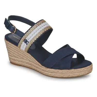 Tommy Hilfiger GOLDEN WEBBING MID WEDGE Szandálok / Saruk Tengerész