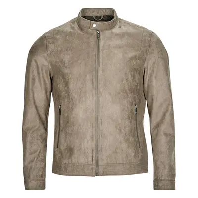 Jack & Jones JJEROCKY CLEAN JACKET Bőrkabátok Bézs