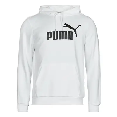 Puma ESS BIG LOGO HOODIE FL Pulóverek Fehér