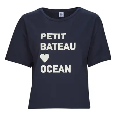 Petit Bateau A06TM04 Rövid ujjú pólók Tengerész