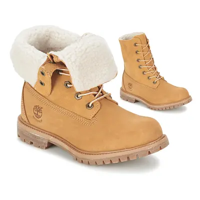 Timberland AUTHENTICS TEDDY FLEECE WP FOLD DOWN Bokacsizmák Bézs