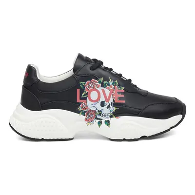 Ed Hardy Insert runner-love black/white Divat edzőcipők Fekete