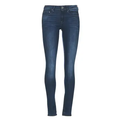 G-Star Raw MIDGE ZIP MID SKINNY Skinny farmerek Kék