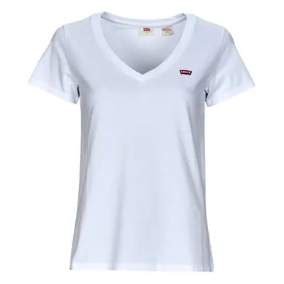 Levis PERFECT VNECK Rövid ujjú pólók Fehér