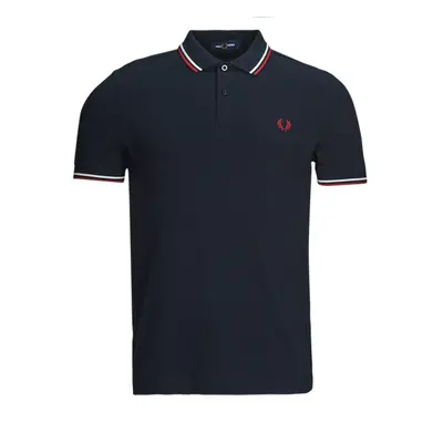 Fred Perry TWIN TIPPED FRED PERRY SHIRT Rövid ujjú galléros pólók Kék