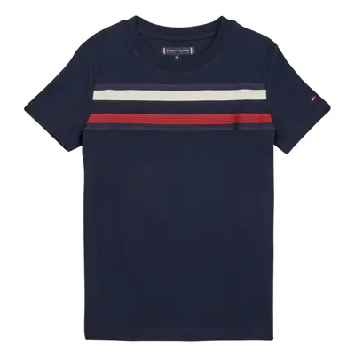 Tommy Hilfiger GLOBAL STRIPE TEE S/S Rövid ujjú pólók Tengerész