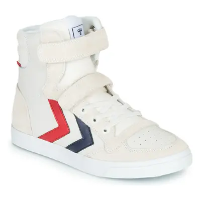 hummel SLIMMER STADIL LEATHER HIGH JR Magas szárú edzőcipők Fehér