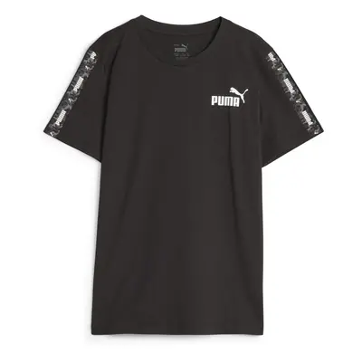 Puma ESS TAPE CAMO TEE B Rövid ujjú pólók Fekete