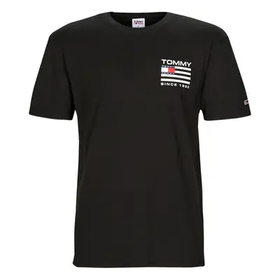 Tommy Jeans TJM CLSC RWB BACK LOGO TEE Rövid ujjú pólók Fekete