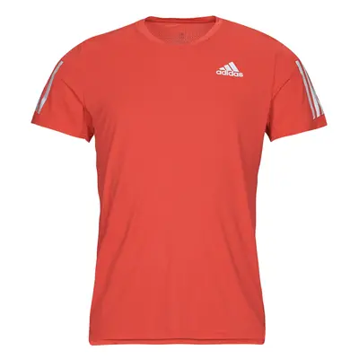 adidas OWN THE RUN TEE Rövid ujjú pólók Piros