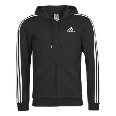 adidas 3 Stripes FL FULL ZIP HD Melegítő kabátok Fekete