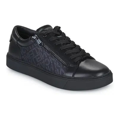 Calvin Klein Jeans LOW TOP LACE UP W/ZIP MONO Rövid szárú edzőcipők Fekete