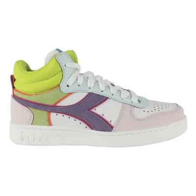 Diadora MAGIC BASKET DEMI C9736 White/Potpourri/Blue gras Divat edzőcipők Sokszínű