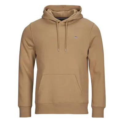 Gant REG SHIELD HOODIE Pulóverek Bézs