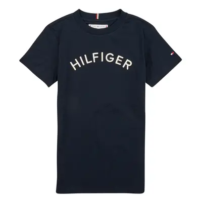 Tommy Hilfiger U HILFIGER ARCHED TEE Rövid ujjú pólók Tengerész