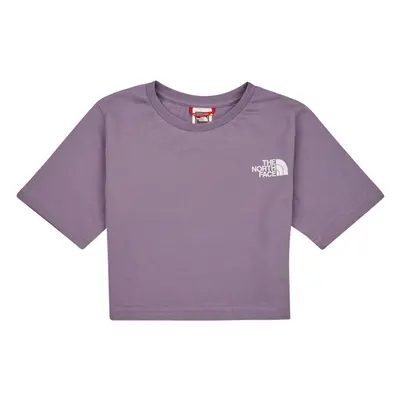 The North Face Girls S/S Crop Simple Dome Tee Rövid ujjú pólók Lila