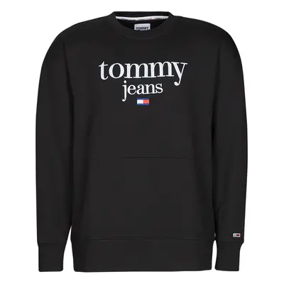 Tommy Jeans TJM REG MODERN CORP LOGO CREW Pulóverek Fekete