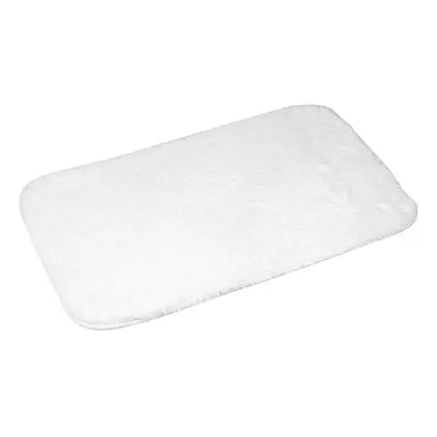 Douceur d intérieur TAPIS DE BAIN 50 x 80 CM MICROFIBRE UNIE SOFTNESS BLANC Fürdőszobai szőnye