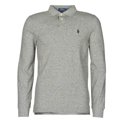 Polo Ralph Lauren POLO AJUSTE DROIT EN COTON BASIC MESH LOGO PONY PLAYER Hosszú ujjú galléros 