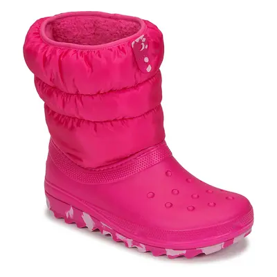 Crocs Classic Neo Puff Boot K Hótaposók Rózsaszín