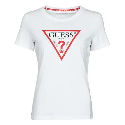 Guess SS CN ORIGINAL TEE Rövid ujjú pólók Fehér