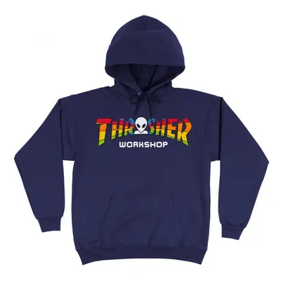 Thrasher Sweat x aws spectrum hood Pulóverek Kék