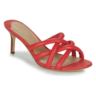 Lauren Ralph Lauren LILIANA-SANDALS-HEEL SANDAL Papucsok Piros