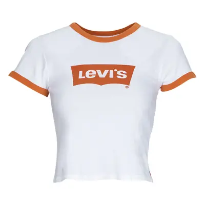 Levis GRAPHIC RINGER MINI TEE Rövid ujjú pólók Fehér