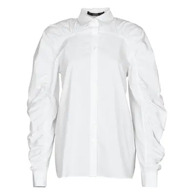 Karl Lagerfeld POPLIN BLOUSE W/ GATHERING Ingek / Blúzok Fehér