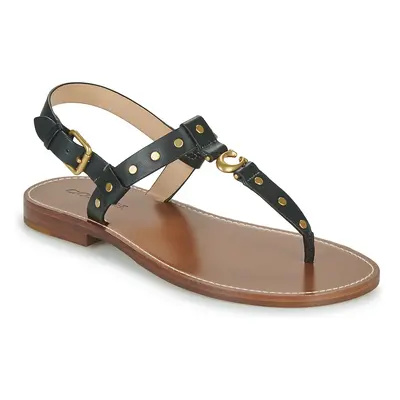 Coach HAILEE LEATHER SANDAL Szandálok / Saruk Fekete