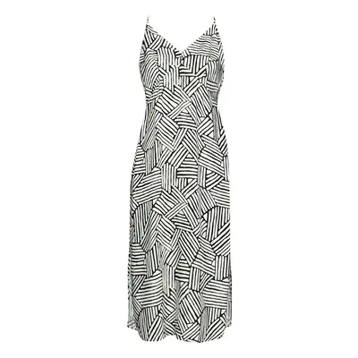 Superdry VINTAGE MIDI HALTER SLIP DRESS Hosszú ruhák Fekete