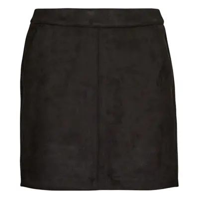 Vero Moda VMDONNADINA FAUXSUEDE SHORT SKIRT NOOS Rövidnadrágok Fekete