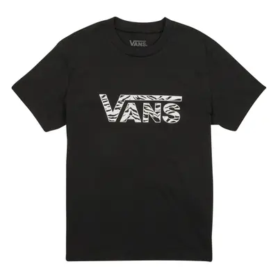 Vans ANIMAL LOGO CREW Rövid ujjú pólók Fekete