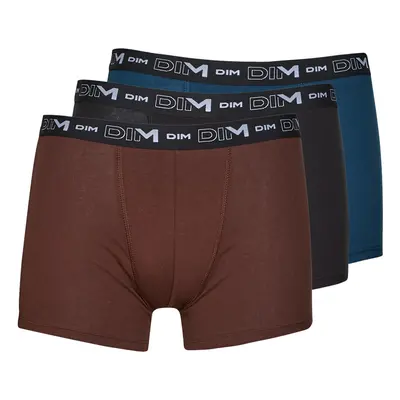 DIM COTON STRETCH PACK X3 Boxerek Sokszínű