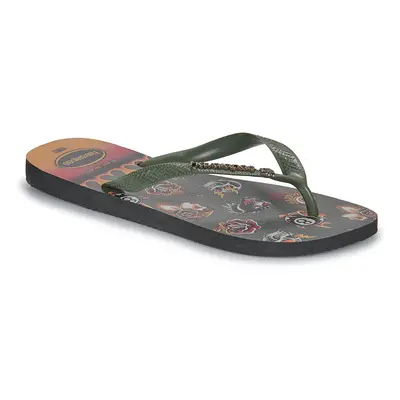 Havaianas TOP TRIBO Lábujjközös papucsok Zöld