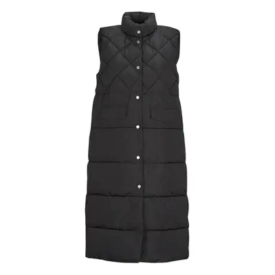 Only ONLSTACY QUILTED LONG WAISTCOAT OTW Steppelt kabátok Fekete