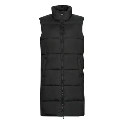 Superdry STUDIOS LONGLINE QUILTED GILET Steppelt kabátok Fekete