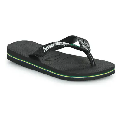 Havaianas BRASIL LOGO Lábujjközös papucsok Fekete