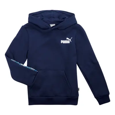 Puma ESS TAPE CAMO HOODIE FL B Pulóverek Tengerész