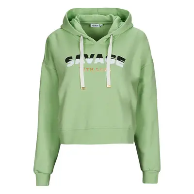 Only ONLPIXA L/S HOOD CS SWT Pulóverek Zöld